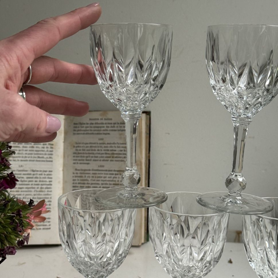 Бокал с ручным гранением 100 мл хрусталь Германия