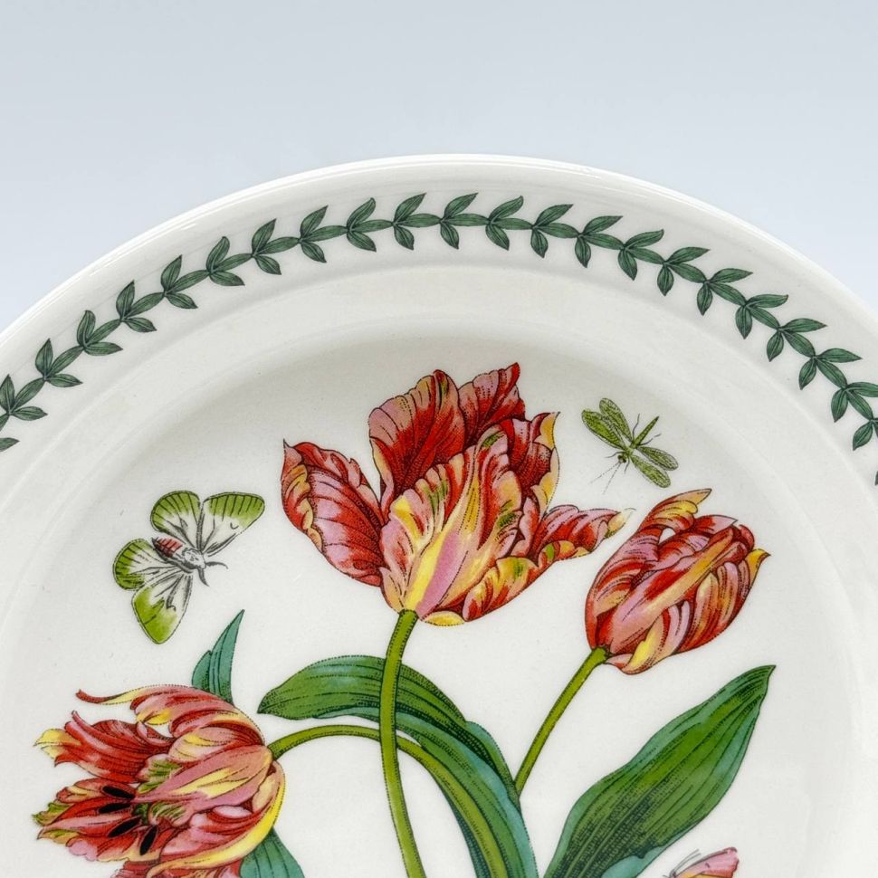 Тарелка Portmeirion Botanic Garden Pink Parrot Tulip 22 см Портмерион Англия