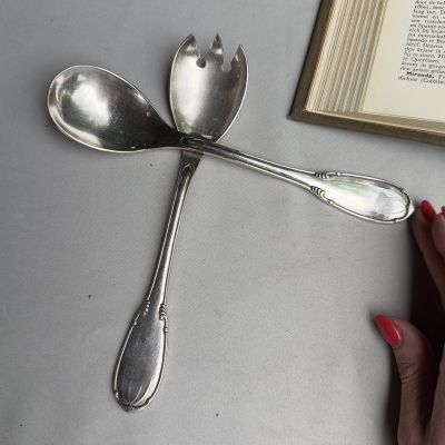 Ложка для салата 21 см набор 2 шт. серебрение Франция