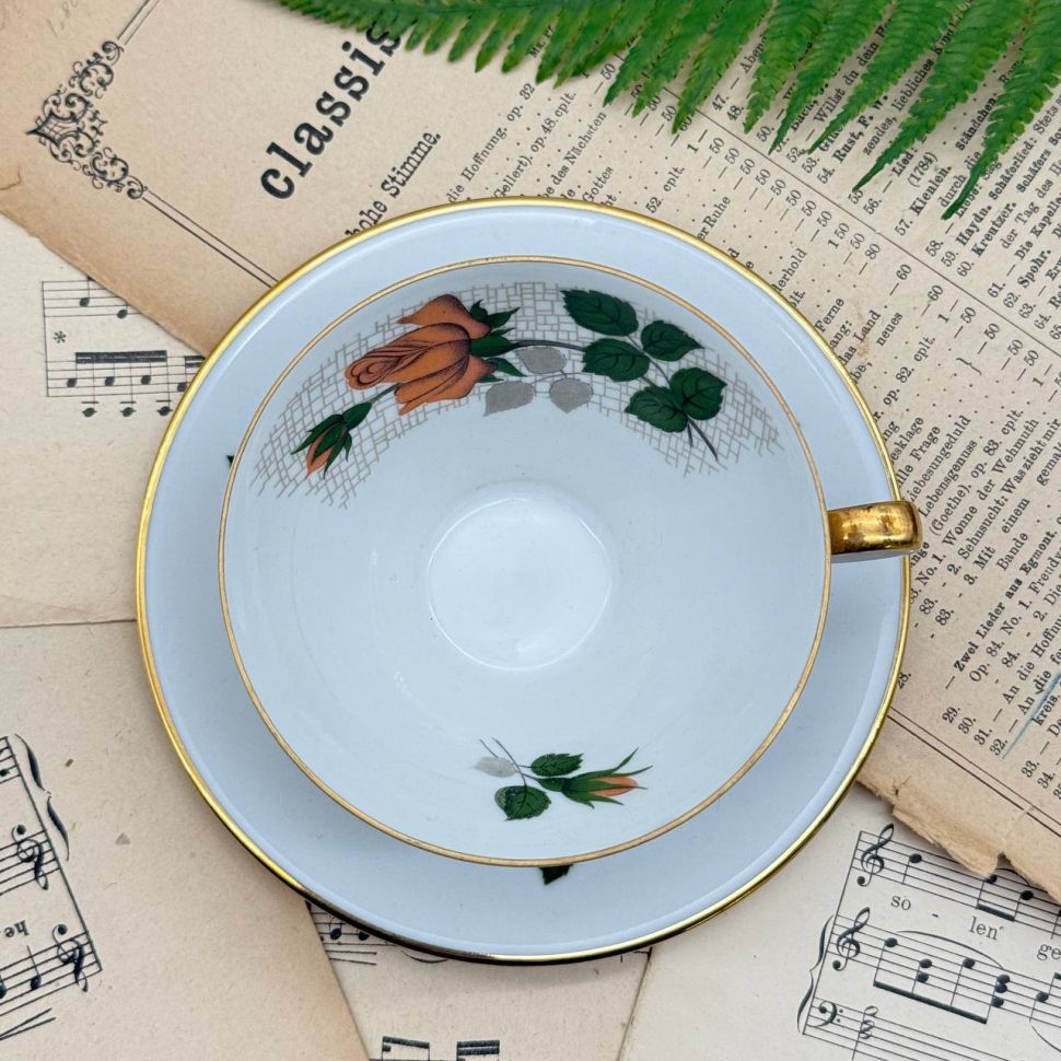 Чайная тройка Rose Seltmann Weiden 170 мл Германия 