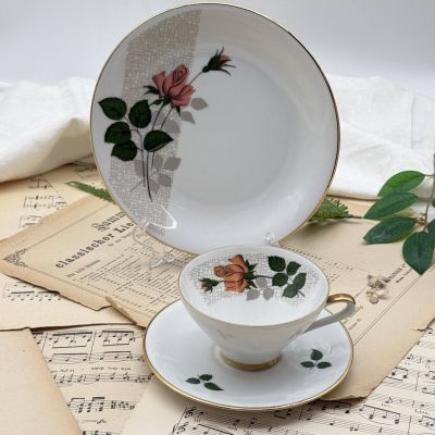 Чайная тройка Rose Seltmann Weiden 170 мл Германия