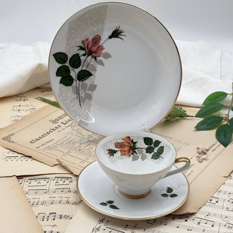 Чайная тройка Rose Seltmann Weiden 170 мл Германия 