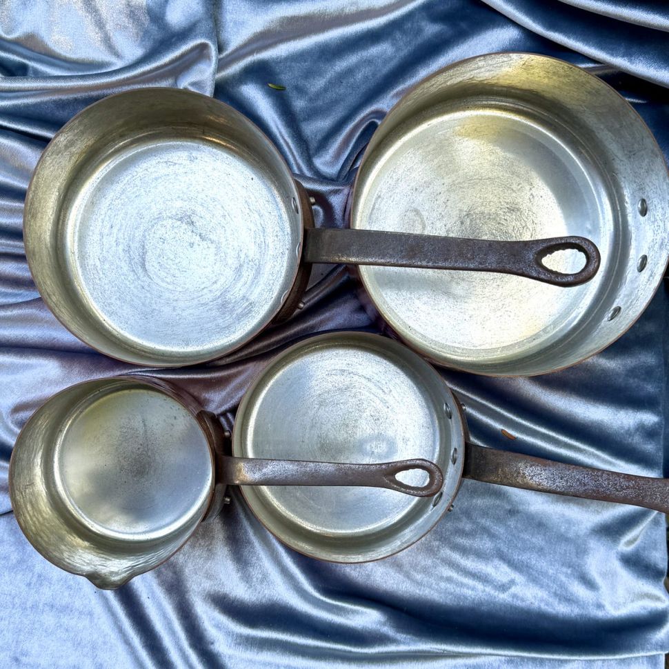 ​Ковш с ручкой 0.7 л Франция медь