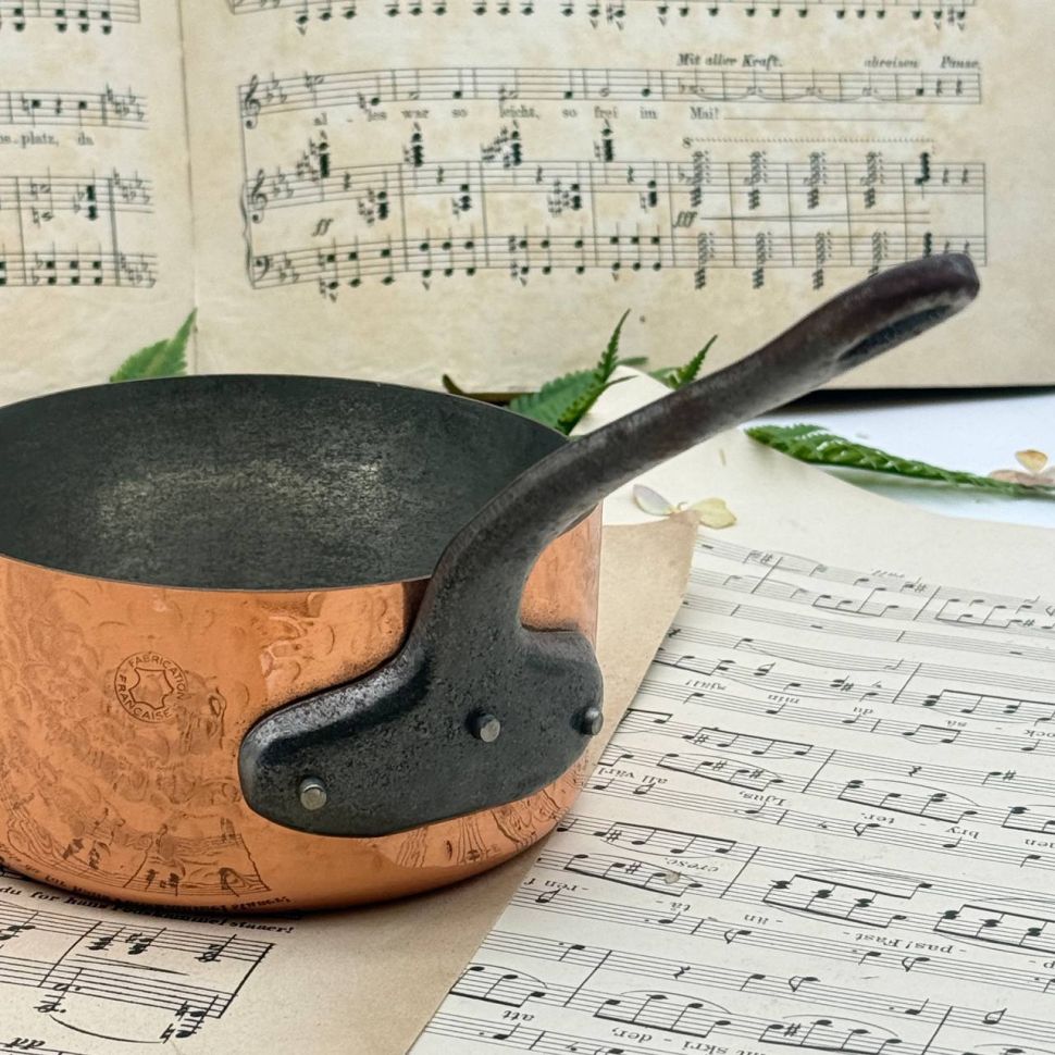 Ковш с ручкой 0.7 л Франция медь