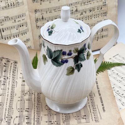 Чайник кофейник Nikko Ежевика1,5 л фарфор Япония  