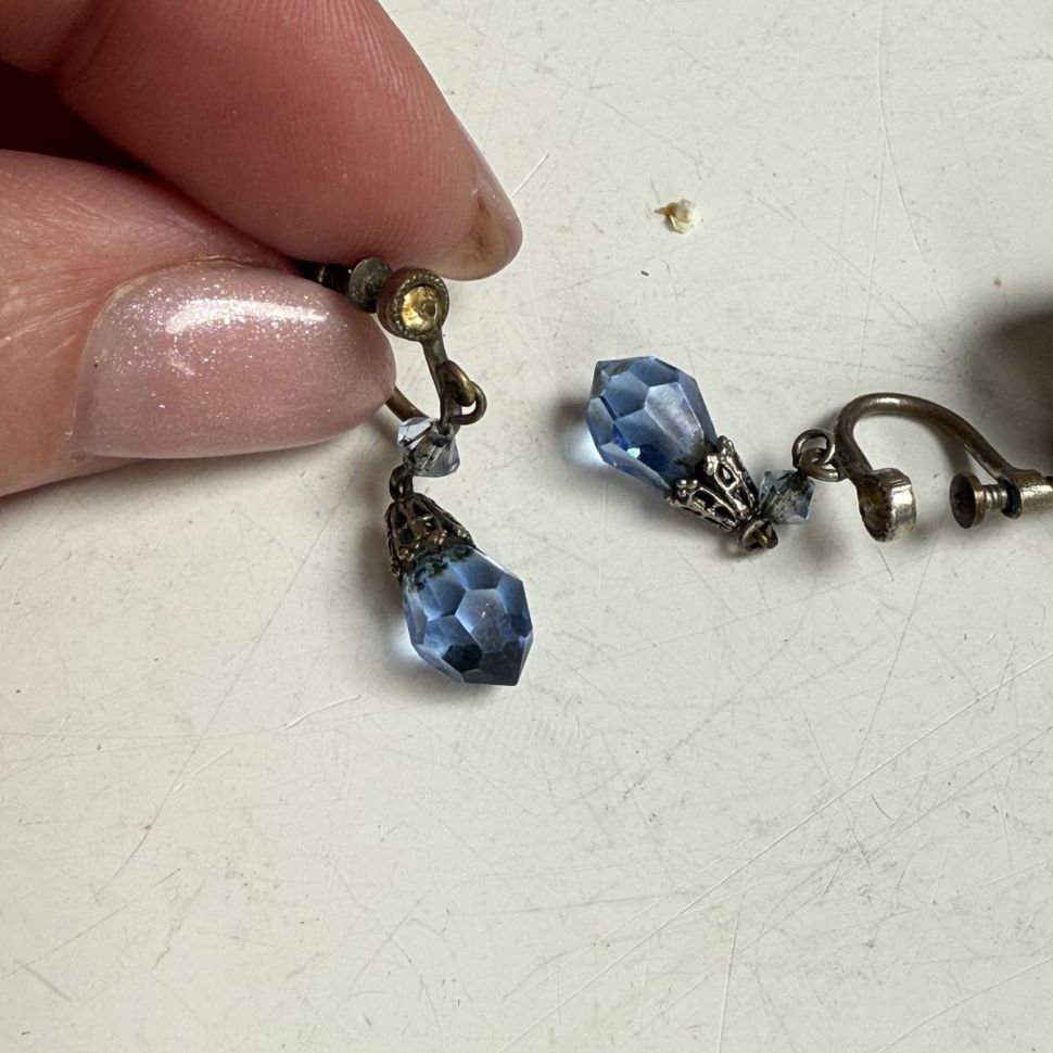 Клипсы винтажные 3,5 см