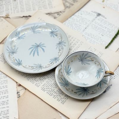 Чайное трио Schwarzenhammer 150 мл фарфор Бавария 