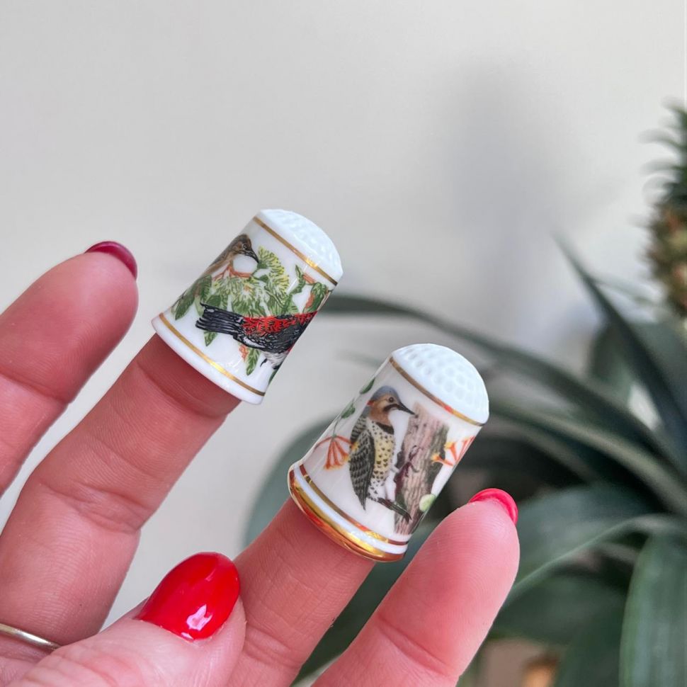 Наперсток Franklin Porcelain 1983 г. набор 2 шт.