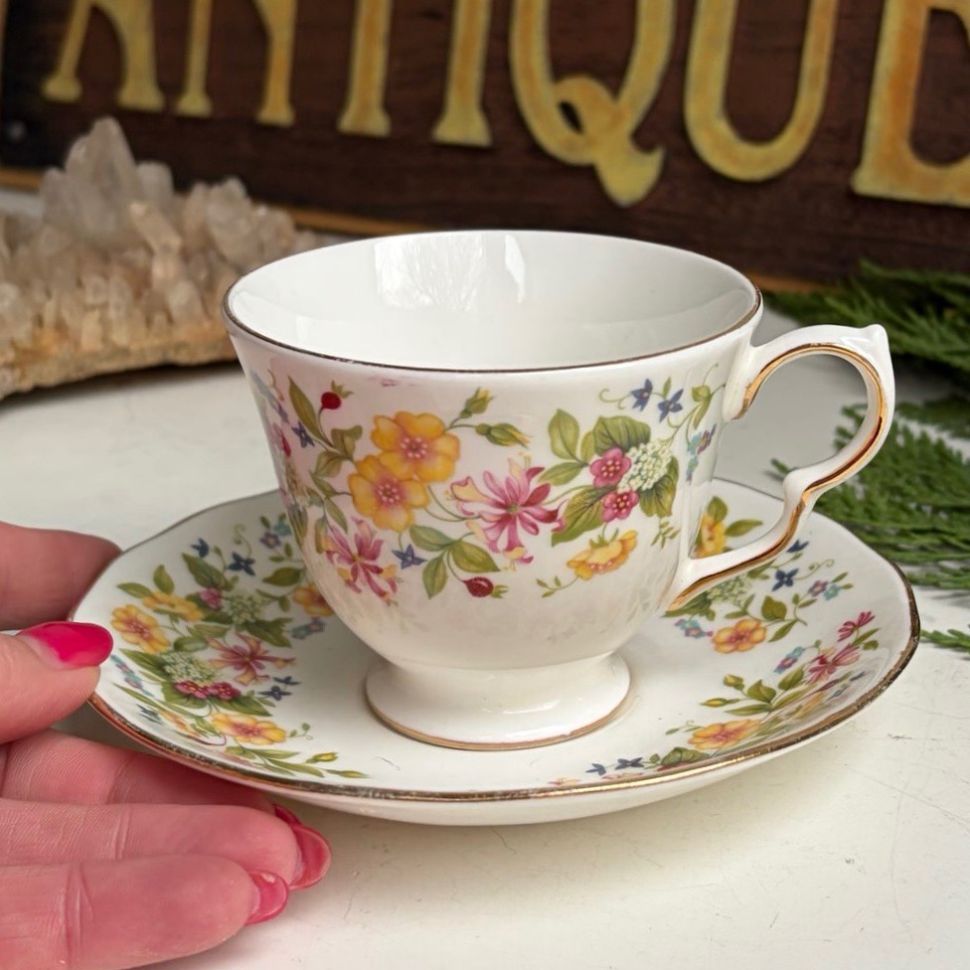 Чайная пара Colclough Hedgerow 200 мл Англия 