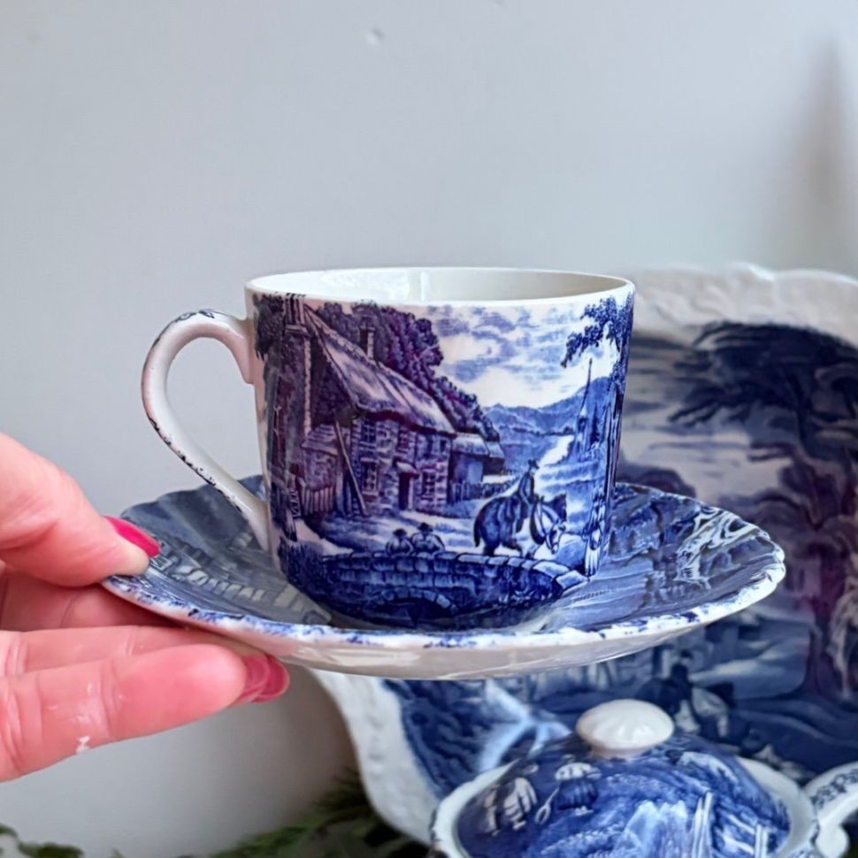 Чайная пара James Kent Old Foley Staffordshire 220 мл Англия