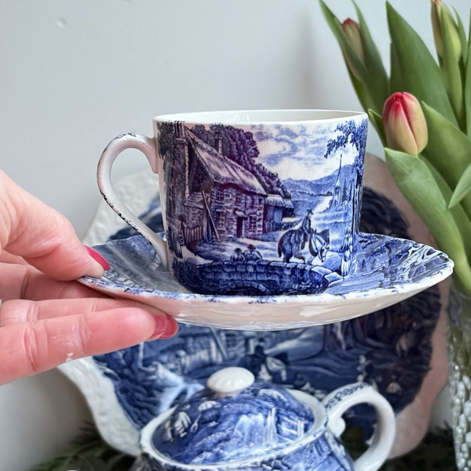 Чайная пара James Kent Old Foley Staffordshire 220 мл Англия