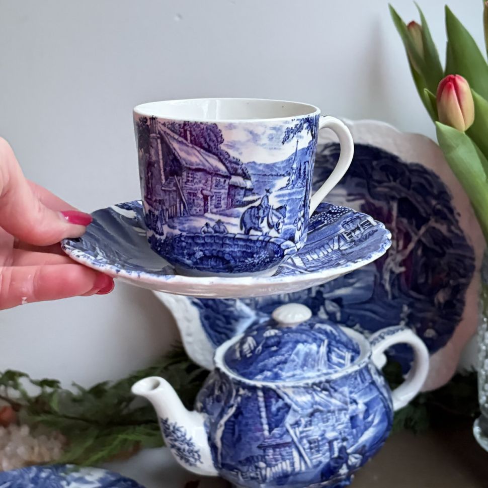 Чайная пара James Kent Old Foley Staffordshire 220 мл Англия