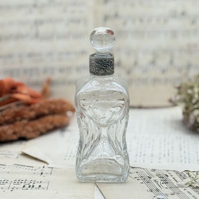 Флакон для одеколона 0,1 л хрусталь  серебро Франция 