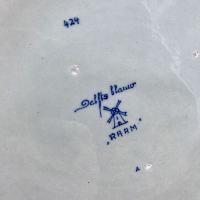 Тарелка блюдо Delft Raam 35 см керамика Голландия