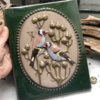 Изразец керамика Щеглы