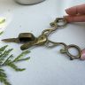 Ножницы мушеты для свечи 15 см латунь