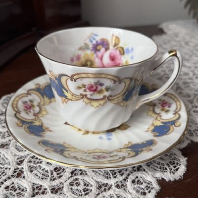 Чайная пара Royal Sotherland Staffordshire 200 мл Англия 1920-1940 г.г.