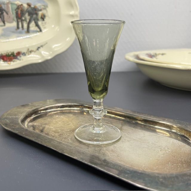 Рюмка на ножке 40 мл хрустальное стекло дымчатый