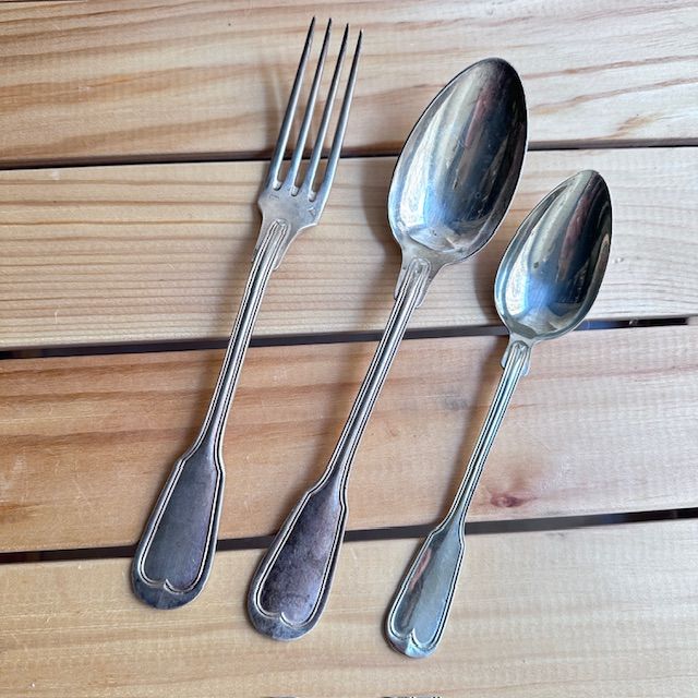 Ложка столовая 22 см серебрение Франция