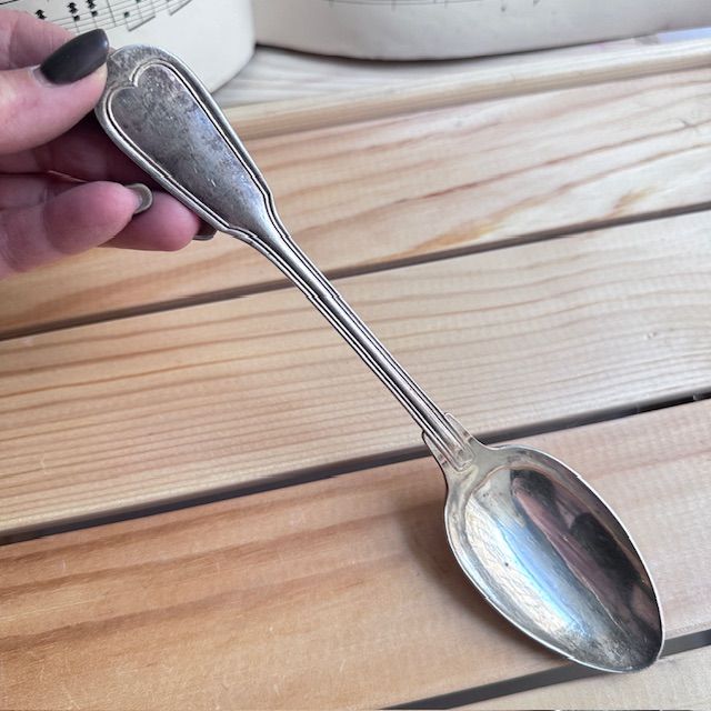 Ложка столовая 22 см серебрение Франция