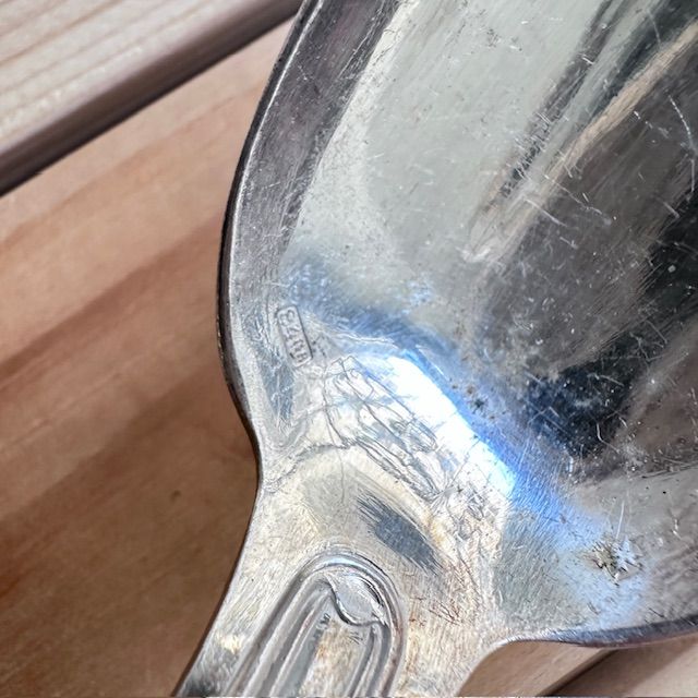 Ложка столовая 22 см серебрение Франция