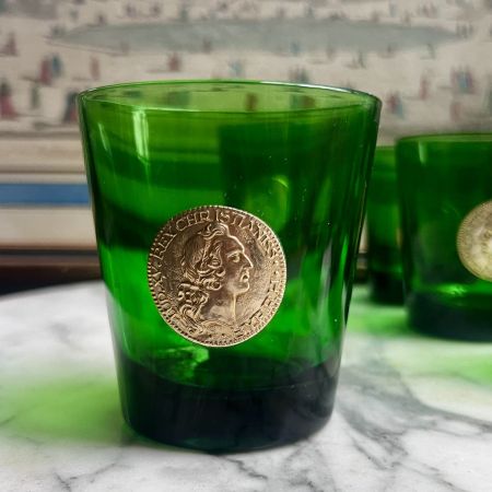 Стакан с медальоном Короли Франции 200 мл хрустальное стекло Италия