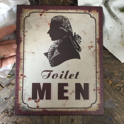 Табличка декоративная металлическая MEN