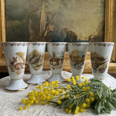 Мазагран Limoges Дикие утки 200 мл фарфор Франция