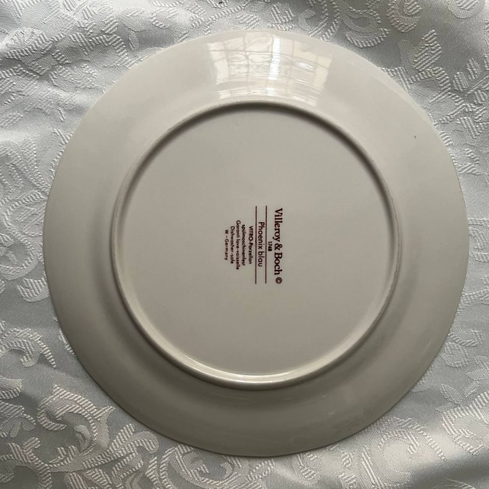 Тарелка Phoenix blau ВиллеройБох 20 см Германия     