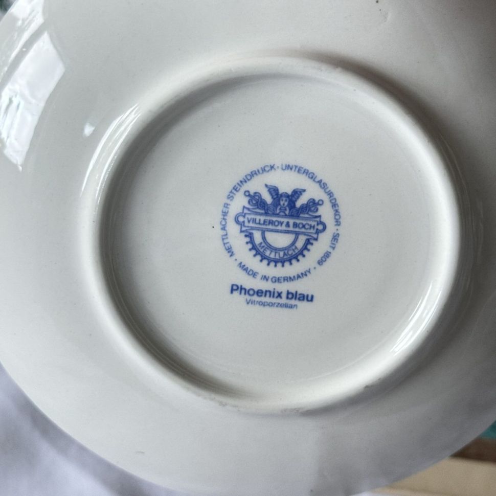 Тарелка Phoenix blau ВиллеройБох 20 см Германия     
