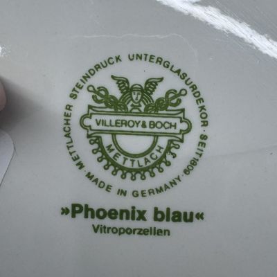 Тарелка Phoenix blau ВиллеройБох 24 см Германия     