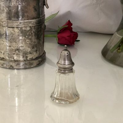 Солонка стекло и серебрение 50-е гг