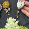 Брошь Подсолнух 6 см Германия 