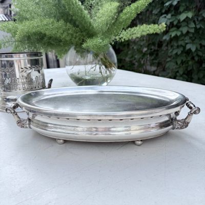 Подставка под горячее овал 45 см серебрение Англия