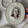 Панно памятное Meissen Bach 17 см 1978 г. фарфор
