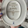 Панно памятное Meissen Bach 17 см 1978 г. фарфор
