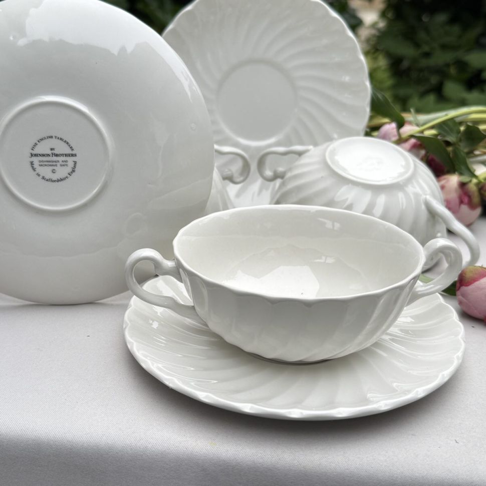 Бульонная пара Johnson Brothers 300 мл Англия 