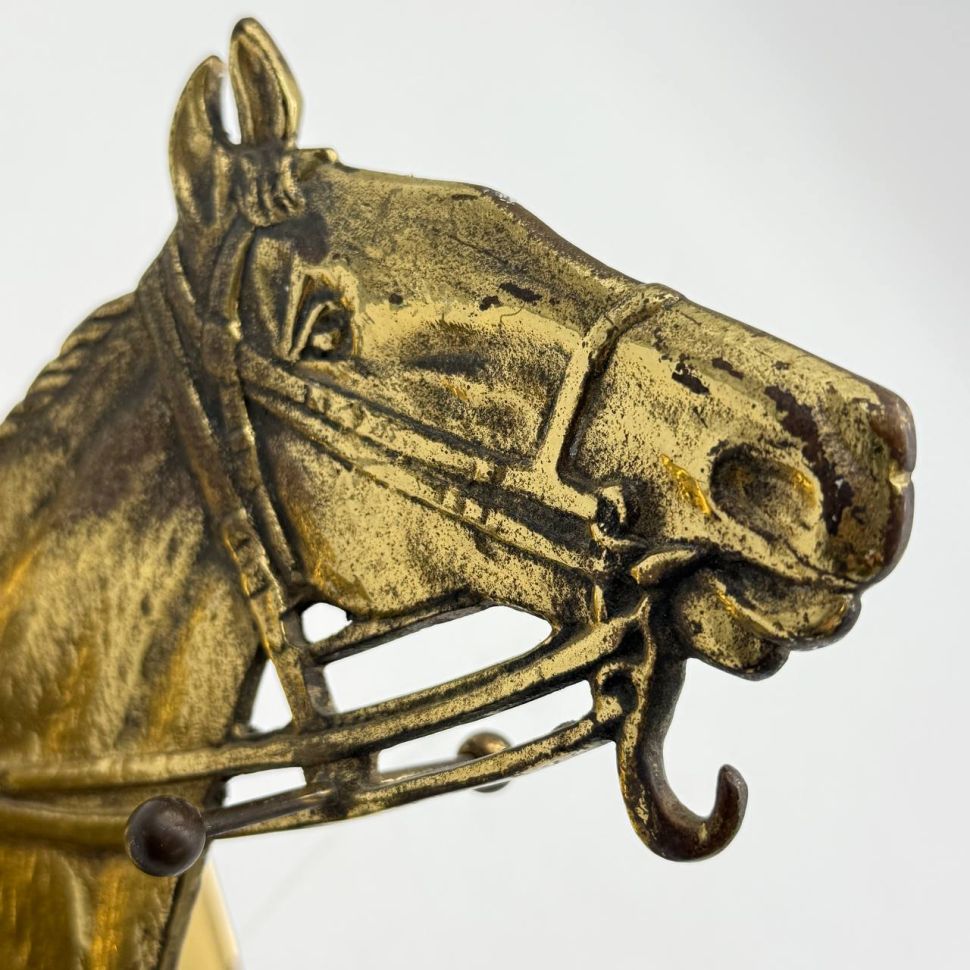 Вешалка Конь латунь