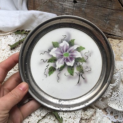 Подставка блюдце Керамика с ободком