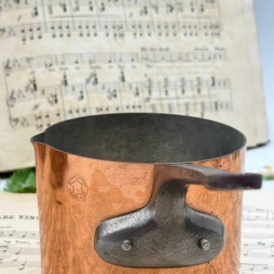 Ковш с ручкой высокий 0.7 л Франция медь