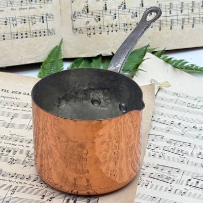 Ковш с ручкой высокий 0.7 л Франция медь