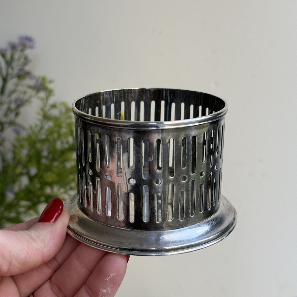 Подставка под бутылку 7см серебрение Франция 