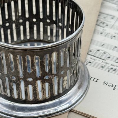 Подставка под бутылку 7см серебрение Франция 