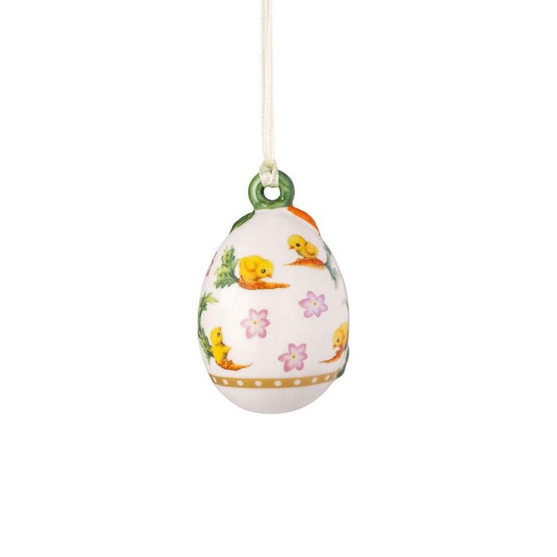 Подвес ВиллеройБох Яйцо пасхальное 8 см фарфор Германия