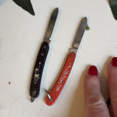 Нож перочинный Красный вьюн 12 см 