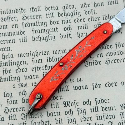 Нож перочинный Красный вьюн 12 см 