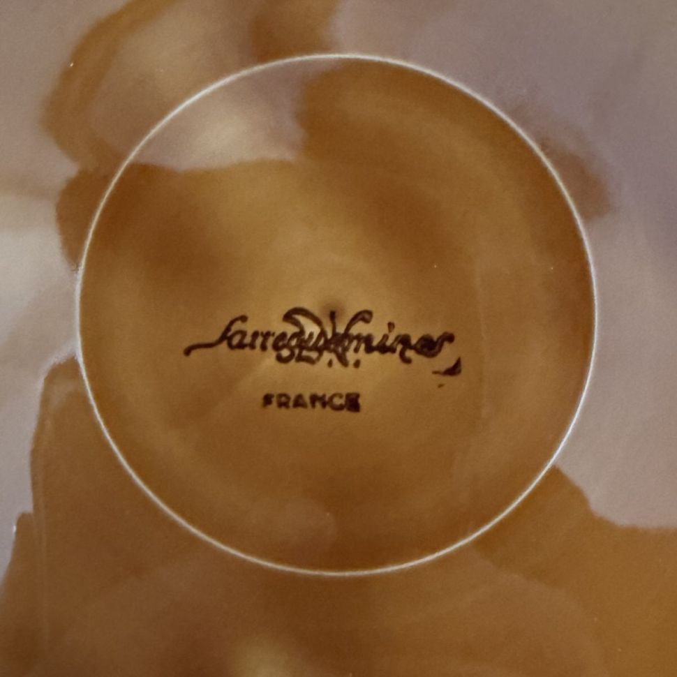 Тарелка менажница для спаржи 23 см Sarreguimenes майолика керамика