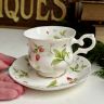 Кофейная пара Royal Canterbury Strawberry Fidd 180 мл Англия