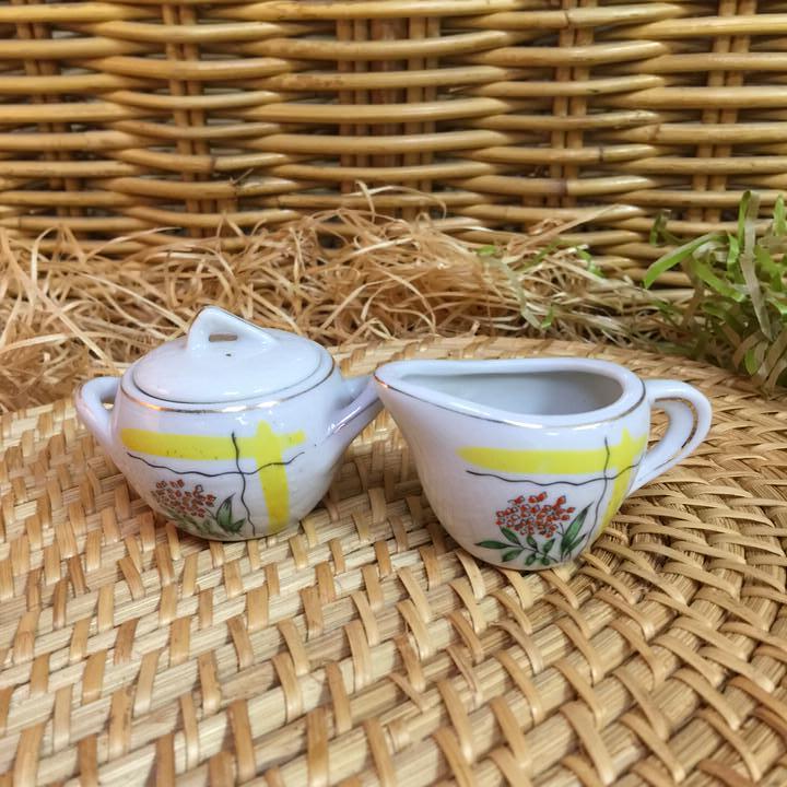 Детская посуда мини Сахарница и молочник набор