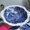 Блюдо James Kent Old Foley Staffordshire 30 см Англия реставрация